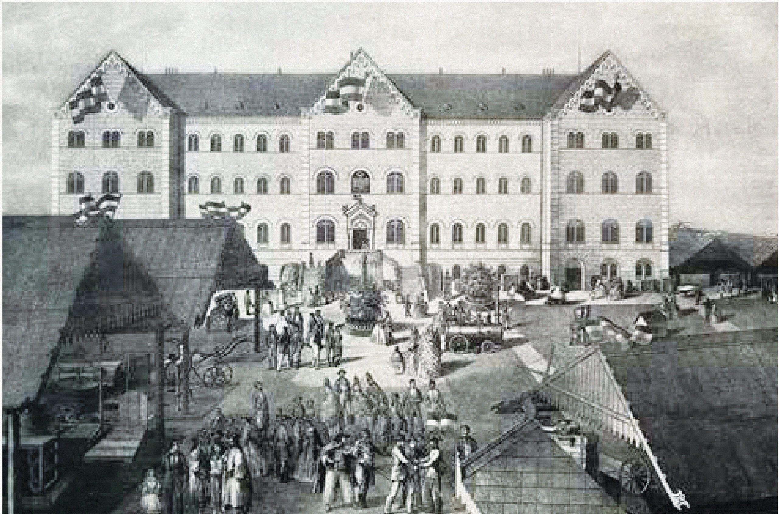 Pogled na Gospodarsku izložbu u Zagrebu 1864.