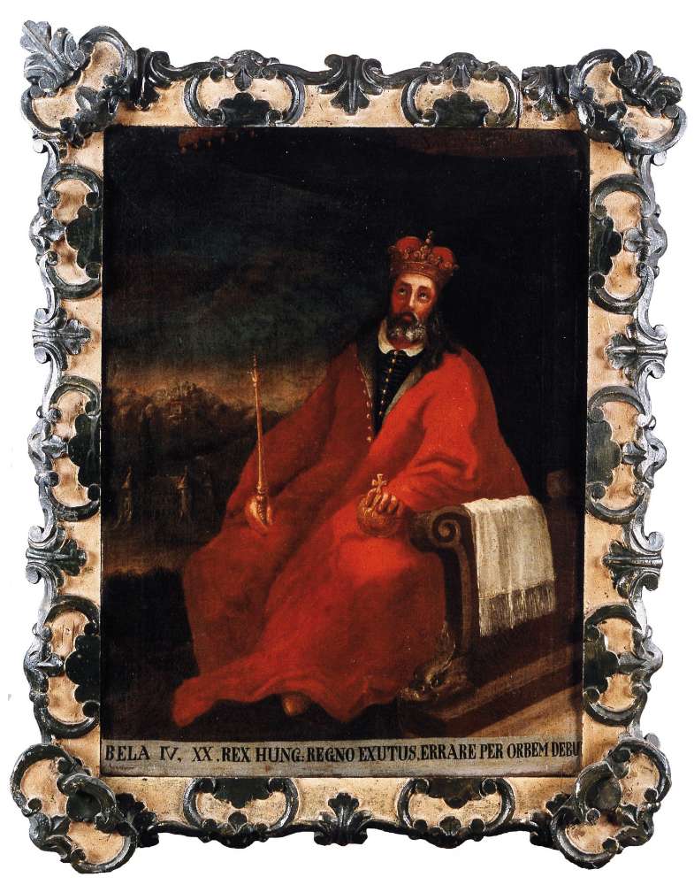 Hrvatsko-ugarski kralj Bela IV., ulje na platnu, 18. st.