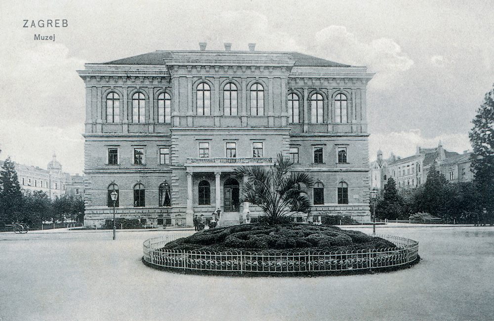 Palača JAZU-a (danas HAZU-a) sa Strossmayerovom galerijom, snimio Ivan Standl