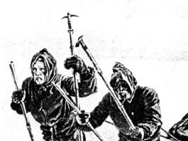 Prvi skijaši na Jakčinovoj livadi Crtež iz knjige "Na skijama preko Grenlanda" (Paa ski over Groenland), koju je 1890. napisao Fridtjof Nansen. Ta je knjiga bila osnova razvitku sportskog skijanja u srednjoj Europi i vrlo brzo nakon tiska dospjela je i u ruke naših skijaša.