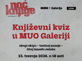 Ciklus kvizova u MUO Galeriji ulazi u završnicu: Književni kviz uz Noć knjige i glazbeni finale u lipnju